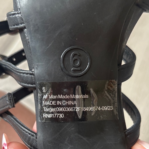 Wild Fable Black Strappy Women's Heels - Picture 3 of 8